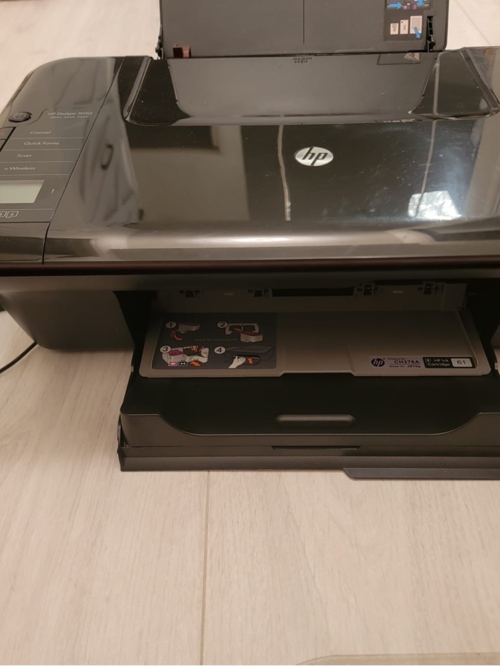 HP Black All-in-One Wireless Inkjet Printer – Glossy Black Finish - Picture 2 of 4